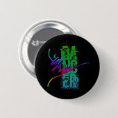 Badge Rond 5 Cm DANSEUR avec l'ILLUSTRATION de DANSEUR (Devant & derrière)