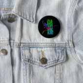 Badge Rond 5 Cm DANSEUR avec l'ILLUSTRATION de DANSEUR (En situation)