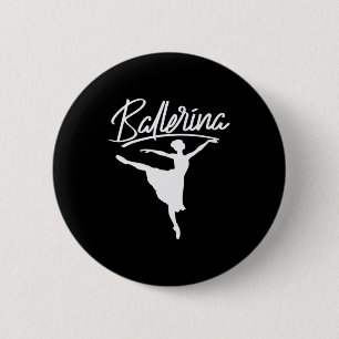 Badge Rond 5 Cm Danseur de Ballerina