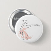 Badge Rond 5 Cm Danseur de ballet Ballerina (Devant & derrière)