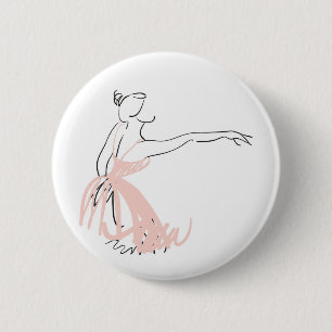 Badge Rond 5 Cm Danseur de ballet Ballerina
