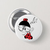 Badge Rond 5 Cm Danseur de flamenco vieux ! (Devant & derrière)