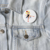 Badge Rond 5 Cm Danseur d'oscillation (En situation)
