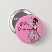 Badge Rond 5 Cm Danseur du ventre Habibi (Devant & derrière)