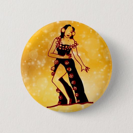 Badge Rond 5 Cm Danseur flamenco (Devant)