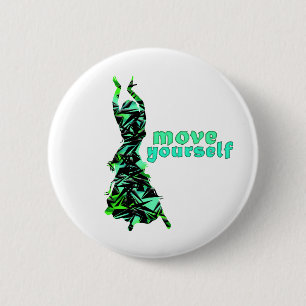 Badge Rond 5 Cm Danseur *Jinx*