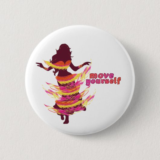Badge Rond 5 Cm Danseur *Rayjii* (Devant)
