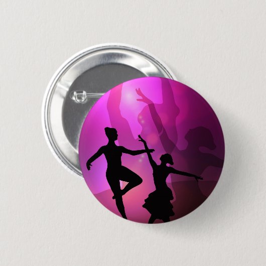 Badge Rond 5 Cm Danseurs de ballet (Devant & derrière)