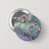 Badge Rond 5 Cm Danseurs de ballet dans les ailes par Edgar Degas (Devant & derrière)