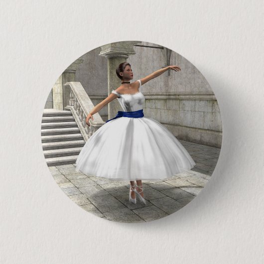 Badge Rond 5 Cm Danseuse de Degas (Devant)