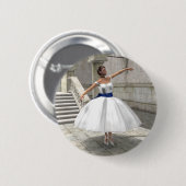 Badge Rond 5 Cm Danseuse de Degas (Devant & derrière)