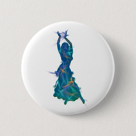 Badge Rond 5 Cm Danseuse *Pheja* (Devant)
