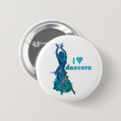 Badge Rond 5 Cm Danseuse *Pheja* (Devant & derrière)