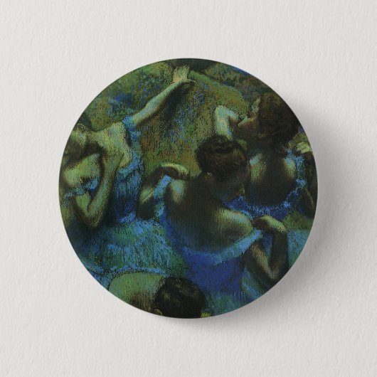 Badge Rond 5 Cm Danseuses bleues par Edgar Degas, Impressionnisme  (Devant)