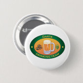 Badge Rond 5 Cm Dards buvant l'équipe (Devant & derrière)