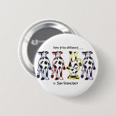 BADGE ROND 5 CM DARE-SAN-FRAN (Devant & derrière)