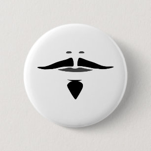 Badge Rond 5 Cm D'Artagnan Moustache
