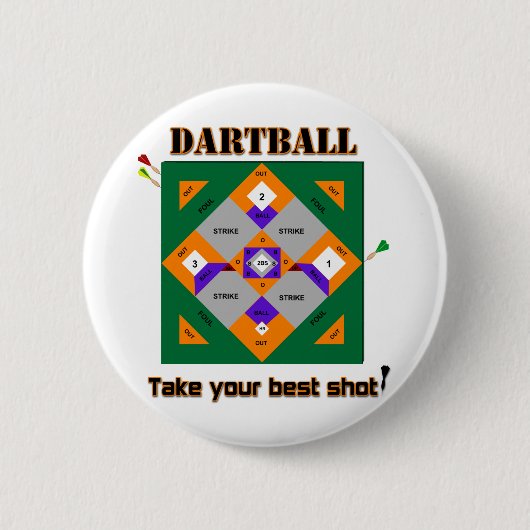 Badge Rond 5 Cm Dartball (Devant)