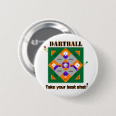 Badge Rond 5 Cm Dartball (Devant & derrière)