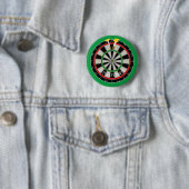 Badge Rond 5 Cm Dartboard Darts Design Personnalisé (En situation)