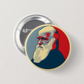 Badge Rond 5 Cm Darwin, aucun texte (Devant & derrière)