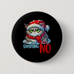 Badge Rond 5 Cm Dashing À Travers Le No Drôle Sarcastique Noël C