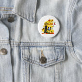 Badge Rond 5 Cm Date chaude (En situation)