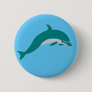 Badge Rond 5 Cm Dauphin