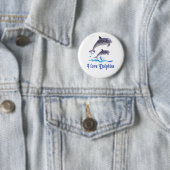 Badge Rond 5 Cm Dauphins (En situation)