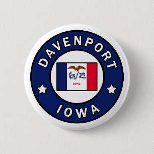 Badge Rond 5 Cm Davenport Iowa