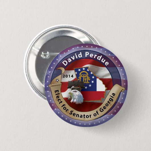 Badge Rond 5 Cm David Perdue (Devant & derrière)