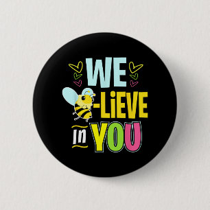 Badge Rond 5 Cm Day Bee Test Chemises Pour Les Femmes Enseignant C
