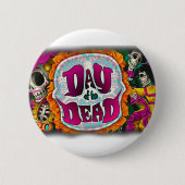 Badge Rond 5 Cm Day of the Dead (Devant)