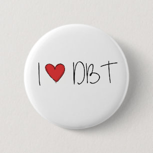 BADGE ROND 5 CM DBT - J'ADORE DBT
