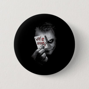 Badge Rond 5 Cm Dc Dark Knight Photo Why So Serious débardeur