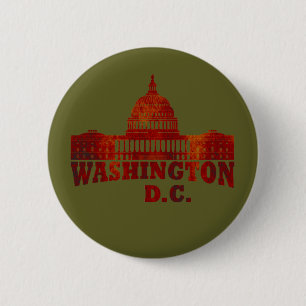 Badge Rond 5 Cm dc washington