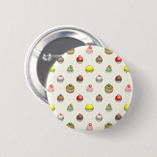 Badge Rond 5 Cm De beaux gâteaux dans de jolies couleurs