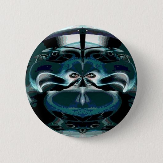 Badge Rond 5 Cm De bouton étrange superbe d'art (Devant)