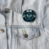 Badge Rond 5 Cm De bouton étrange superbe d'art (En situation)