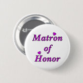 Badge Rond 5 Cm De dame de honneur amour simplement (Devant & derrière)