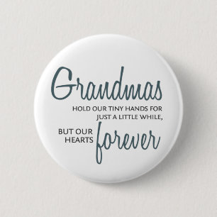 Badge Rond 5 Cm De grand-mamans bleu pour toujours