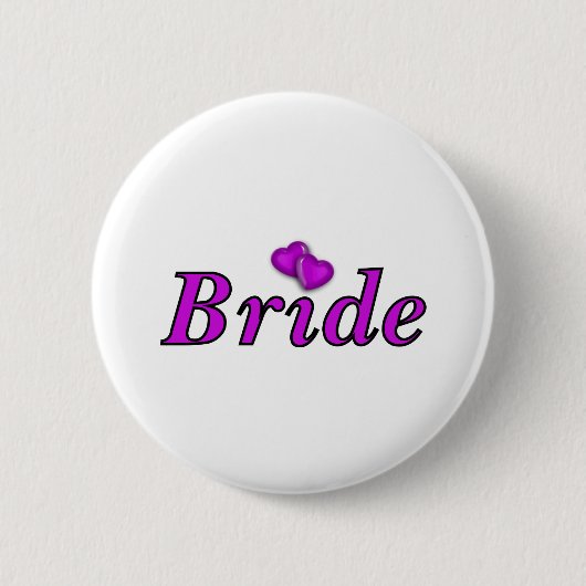 Badge Rond 5 Cm De jeune mariée amour simplement (Devant)
