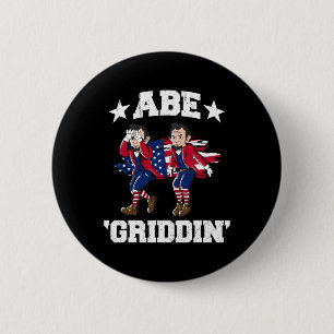 Badge Rond 5 Cm De Juillet Benjamin Franklin Griddy Ben Griddin