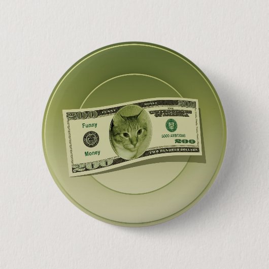 Badge Rond 5 Cm De l'argent drôle (Devant)