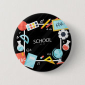 BADGE ROND 5 CM DE NOUVEAU À L'ÉCOLE 2018 (Devant)