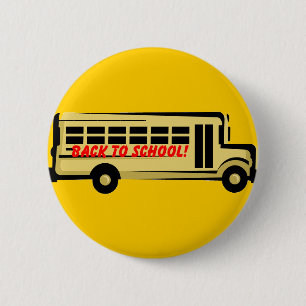 Badge Rond 5 Cm De nouveau au bouton d'école