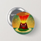 Badge Rond 5 Cm *** De volcan/ (Devant & derrière)