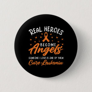 Badge Rond 5 Cm De vrais héros deviennent des anges heureux de la