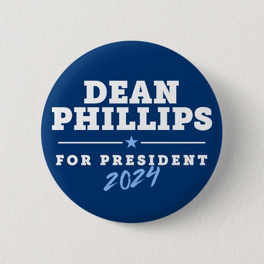 Badge Rond 5 Cm Dean Phillips 2024 (Devant)
