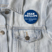 Badge Rond 5 Cm Dean Phillips 2024 (En situation)